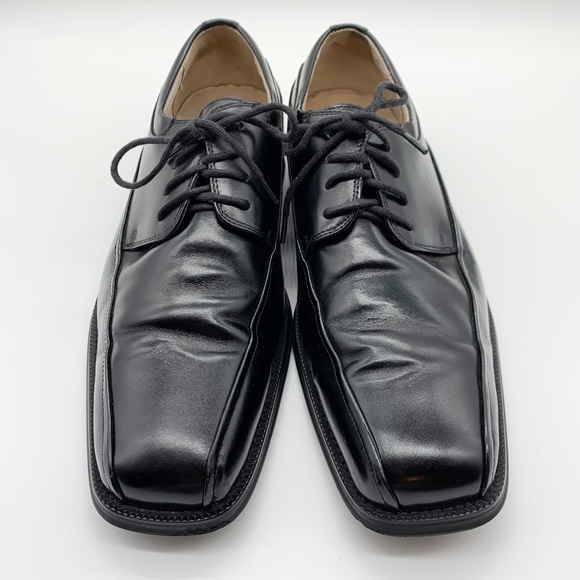 NWOB Florsheim Leather Alverson Lace Up Oxford in Black Size 8D - Picture 2 of 9